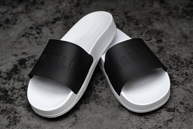 Women's Nobull Arctic Grey Slide Slides Black | SG C2776T